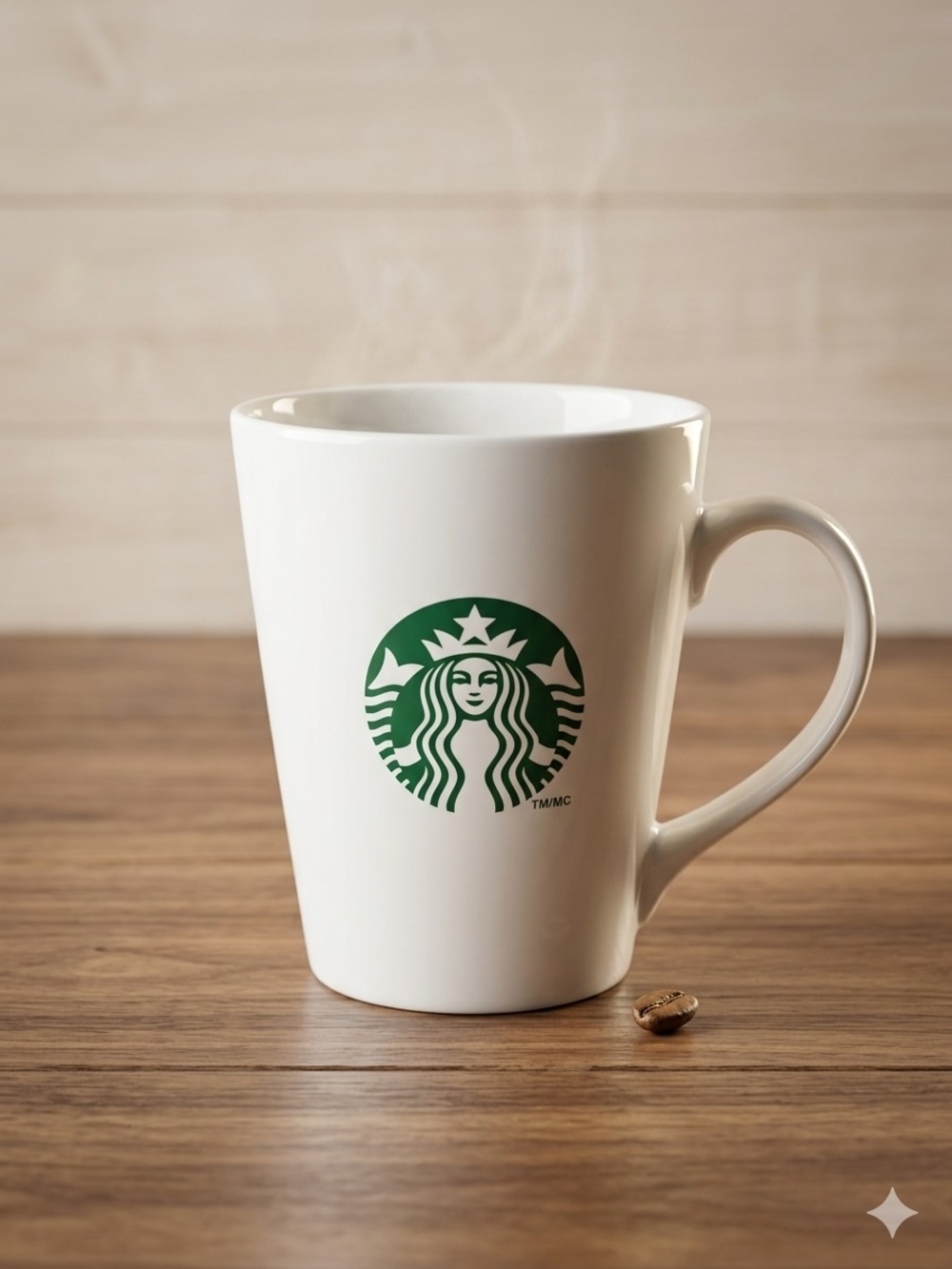 Starbucks White Ceramic Logo Mug - White/Green